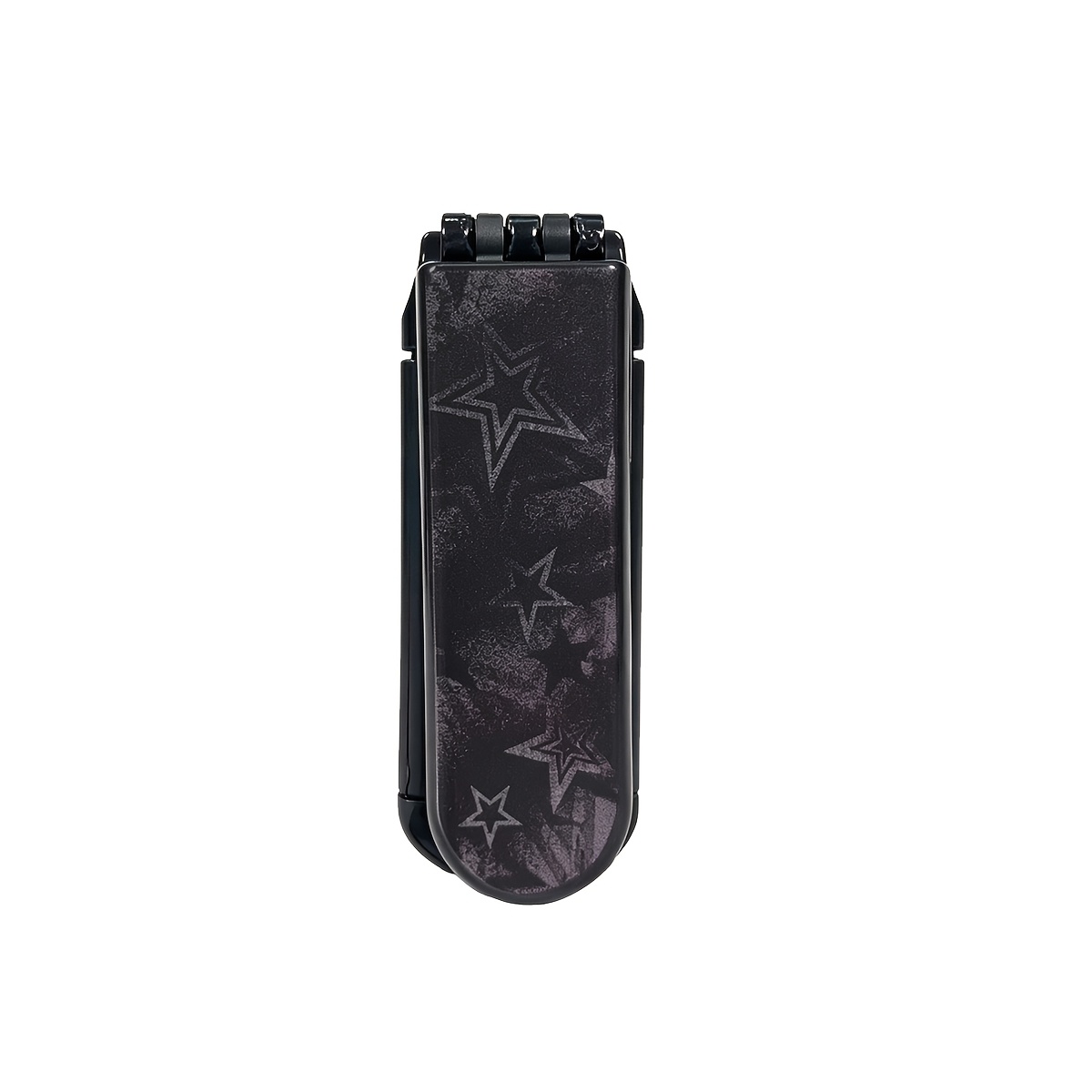 TEMU 1pc Pattern Foldable Portable Comb With Pocket Travel Mirror And Comb