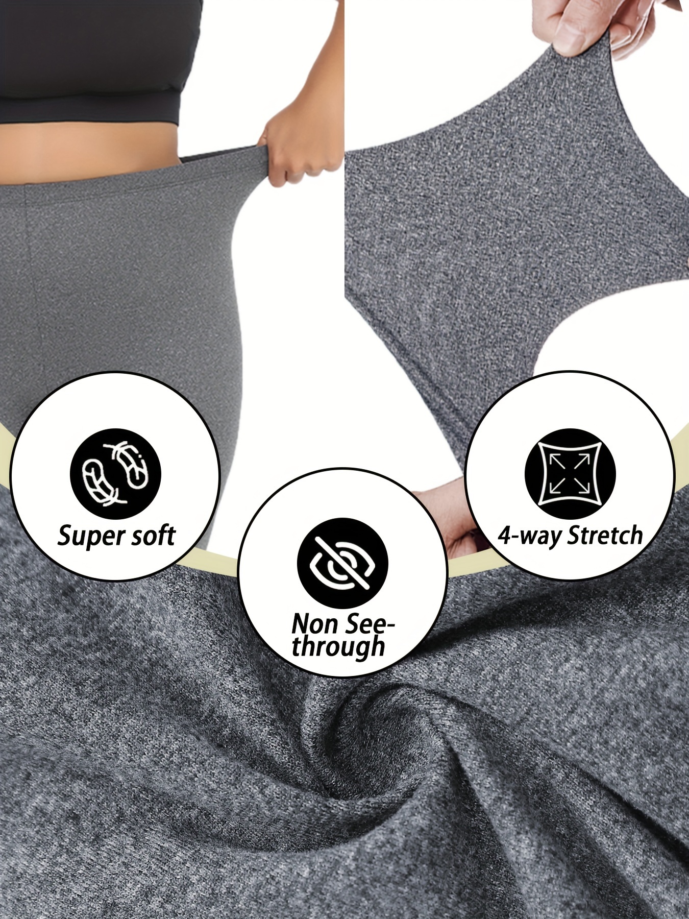 Plus Size Vibrant Green Biker Shorts for Women - Super Soft, No-See-Through, High-Waisted Workout & Yoga Gear, 15.24cm Inseam, Stretchy Polyester/Spandex Blend, Machine Washable, Plus Size Shorts