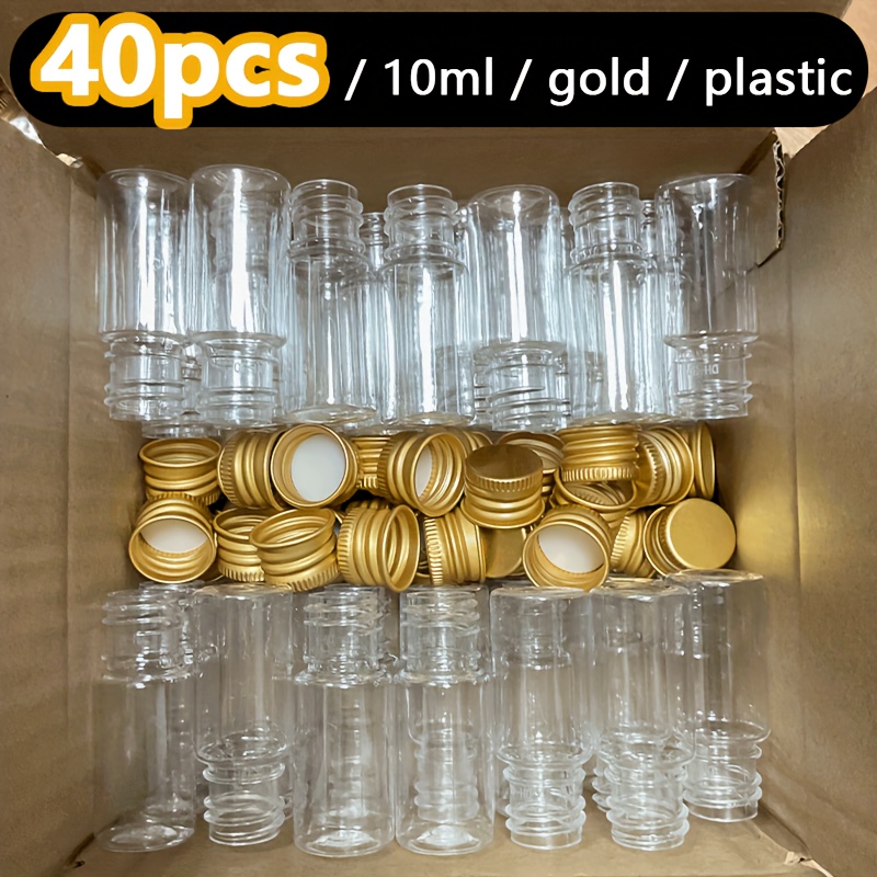 

40pcs Bouteilles en Plastique Capsules en - Inodores, Parfaites les Échantillons & le Stockage de Pélettes