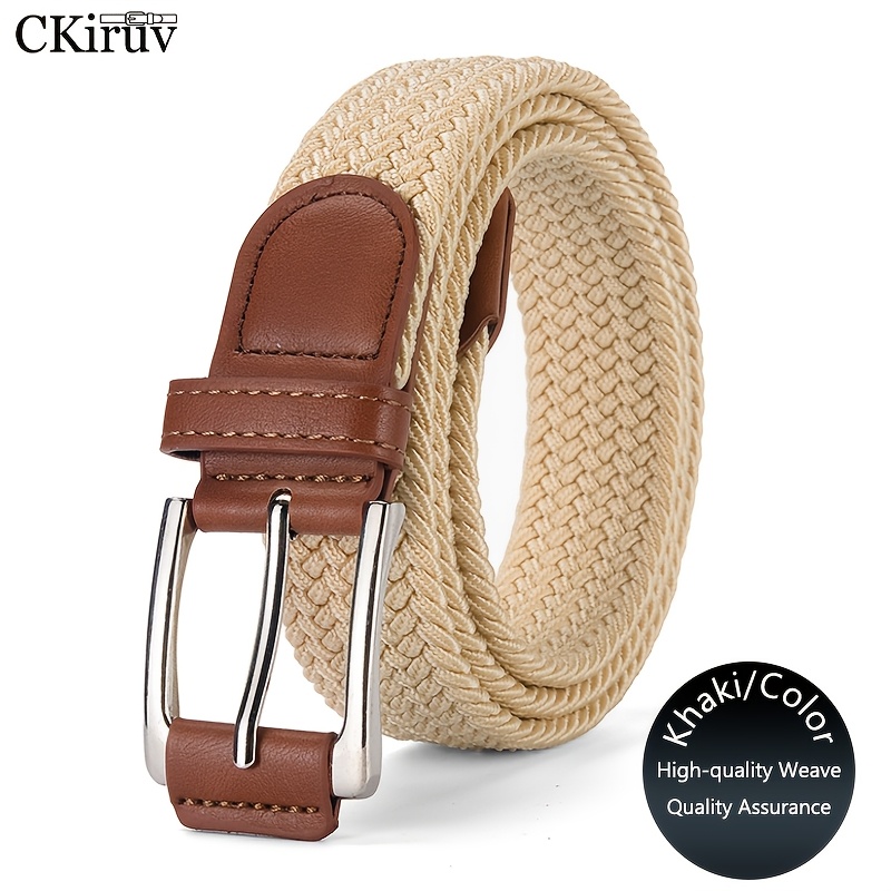 TEMU Cintura da per esterni, casual, traspirante ed elasticizzata, realizzata in tela intrecciata qualit�, traspirante e resistente all'usura, con