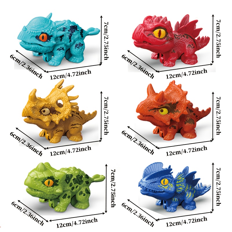 Assembly Dinosaur Scooter, Interchangeable Head Mini Dinosaur Model Toy