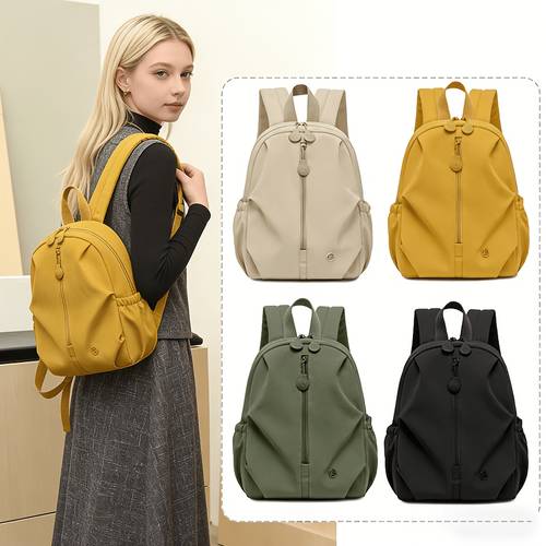 item picture womens anti theft large capacity backpack with laptop compartment padded straps travel backpack suitable for college commuting oxford fabric