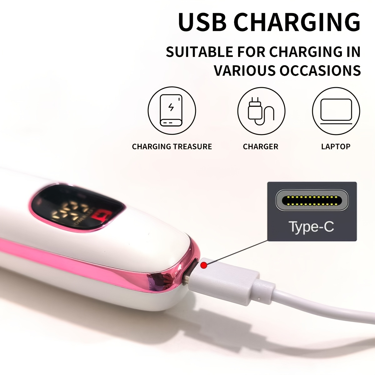 1pc   5 in 1 electric   and trimmer set for women usb rechargeable hair removal kit with   facial body leg bikini underarm grooming mechanical shaving 36v lithium battery Product details 1