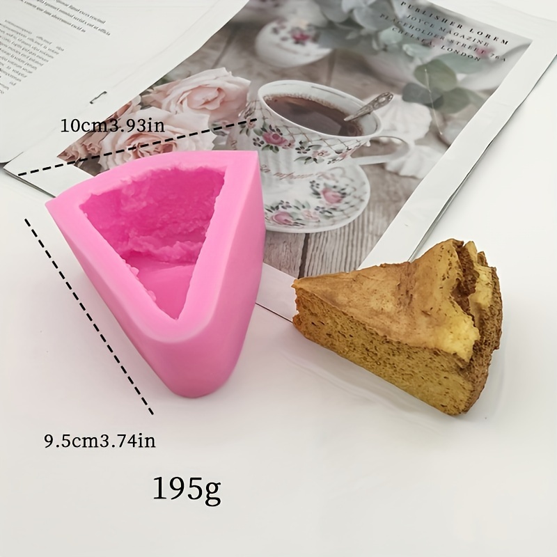 1pc, Simulation Triangle Aromatherapy Candle Mold Baked Handmade Bread Silicone Mold
