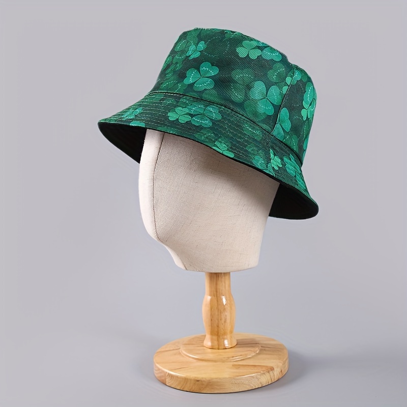 St. Patrick's Day Bucket Hat Shamrocks Green Lucky Clover - Temu Canada