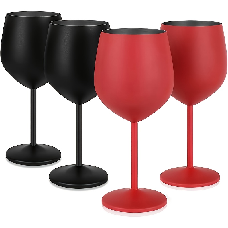 stainless steel wine glass 18 oz unbreakable rose golden - Temu Canada