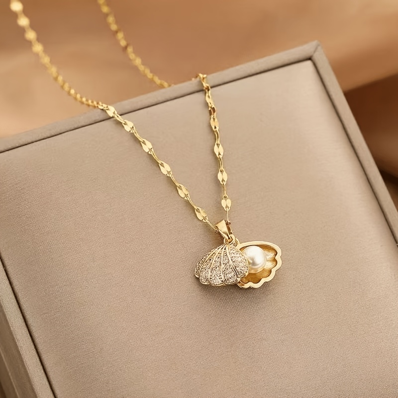 TEMU Collier 1 pièce avec pendentif éventail en de style bohème pour femme, chaîne pour la clavicule, bijou cadeau pour fêtes de plage, festivals de
