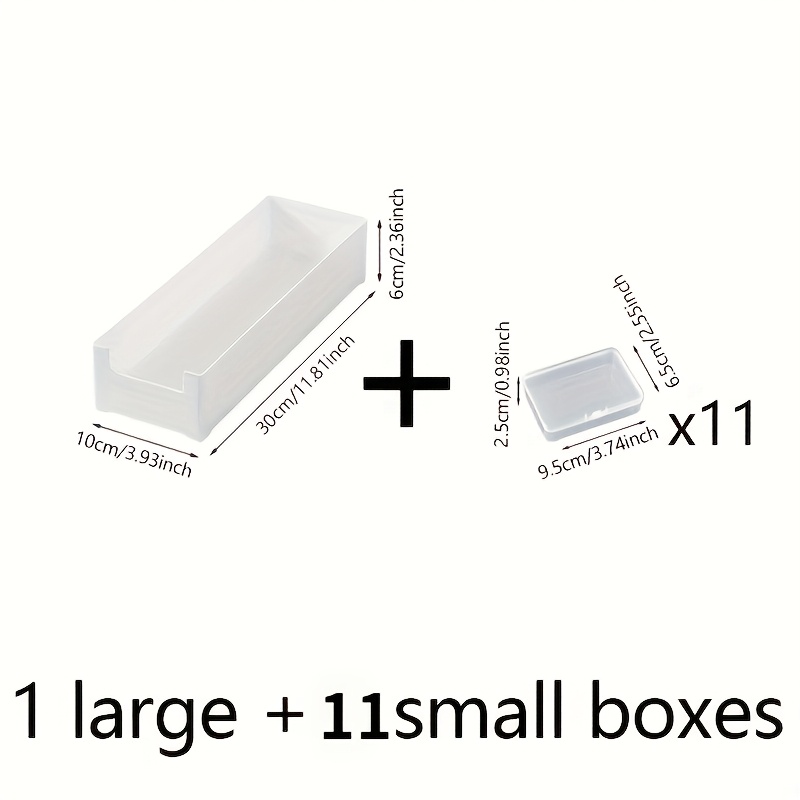 Multifunctional Storage Box Set With Dust Cover - Suitable For Game Cards And Collectibles, Compatible With Drawer Organizer