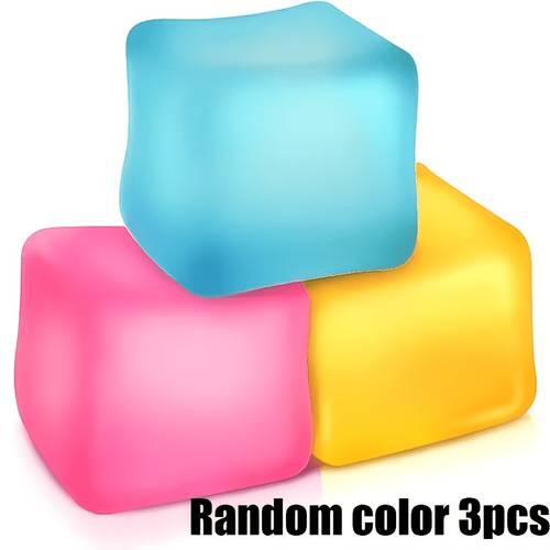 3 piece assorted multi style squeeze gift set colorful frosted candy set soft classroom toy colorful squeeze toy set office finger toy childrens desk decoration student gift random colors