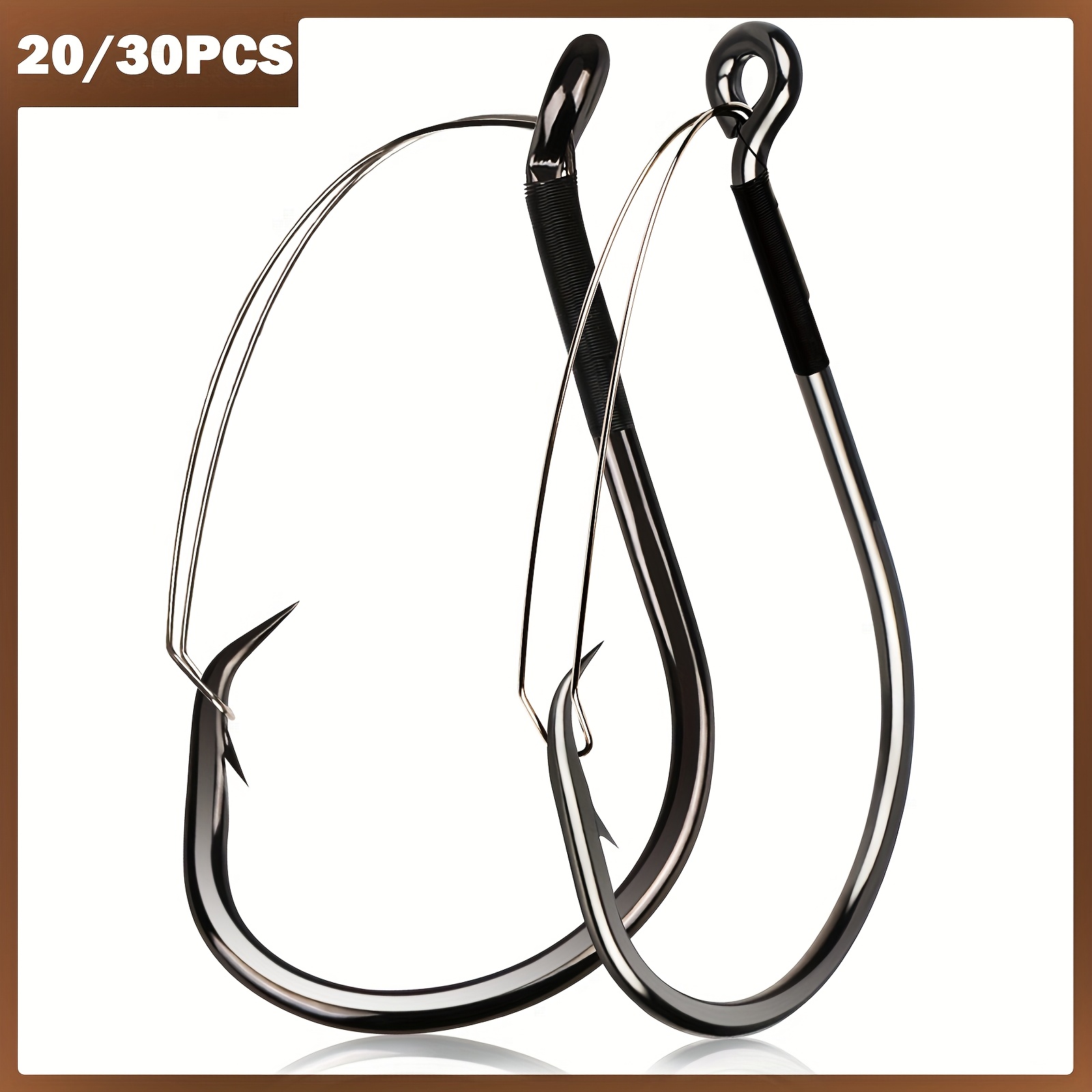 8/0 fishing hooks PACK OF 1000 BULK Size 8/0 TACKLEWORKS Offset Circle Fishing Hooks 7384