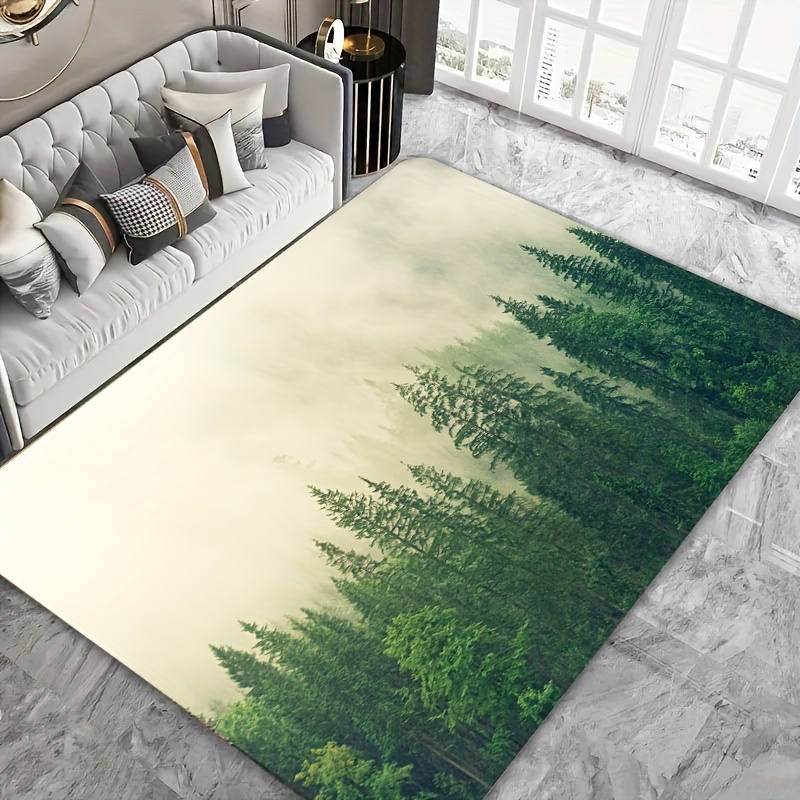 

Mist Design Area Rug - Machine Washable, Gaming Room, Laundry, Bathroom, Kitchen, Living Room, Bedroom, And Entryway Decor