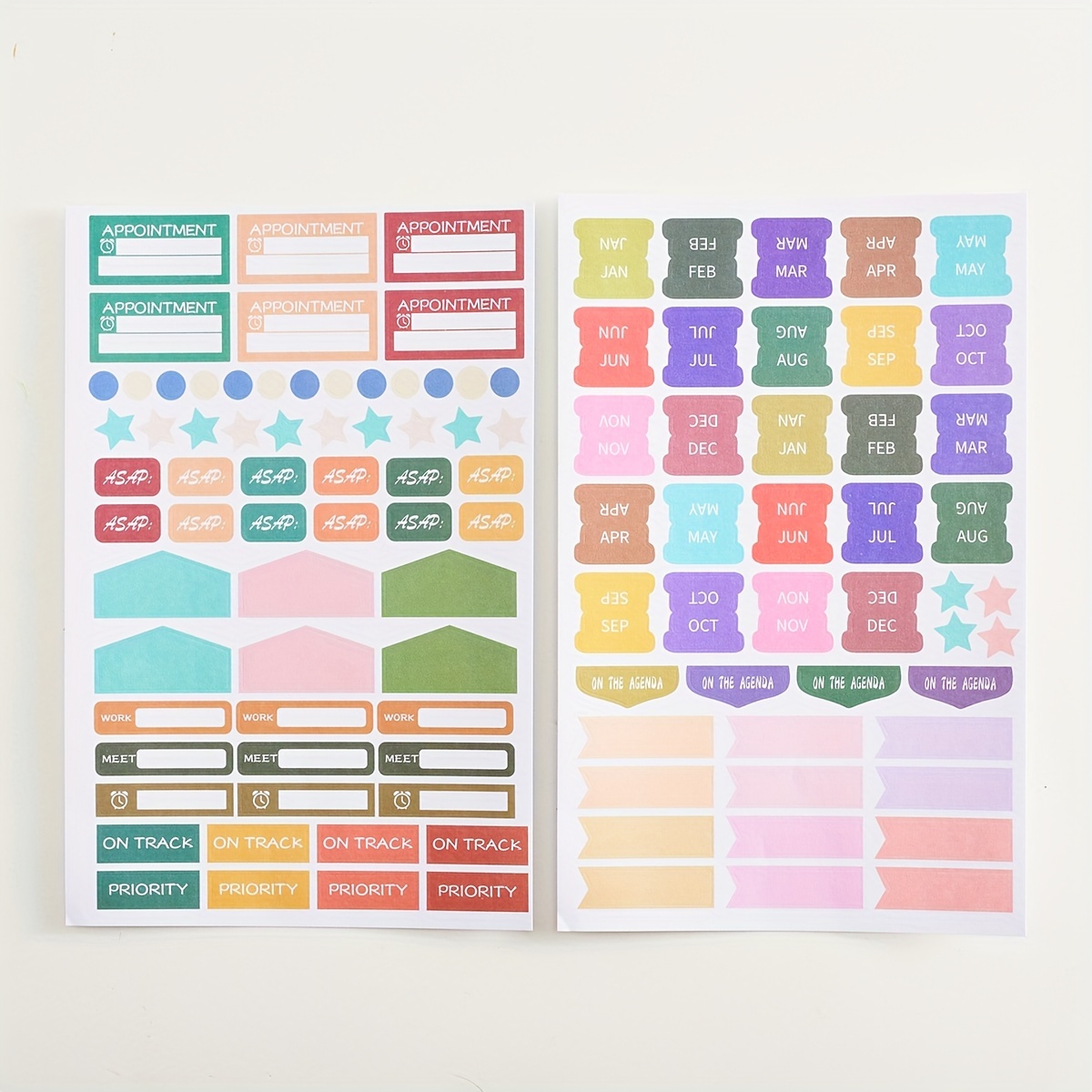 Daily Planner Stickers - Monthly Labels For Planners Adhesive Monthly Planner Labels, Calendar Monthly Labels For Planners, Monthly Divider Index For Office, Wen Chuang Journal