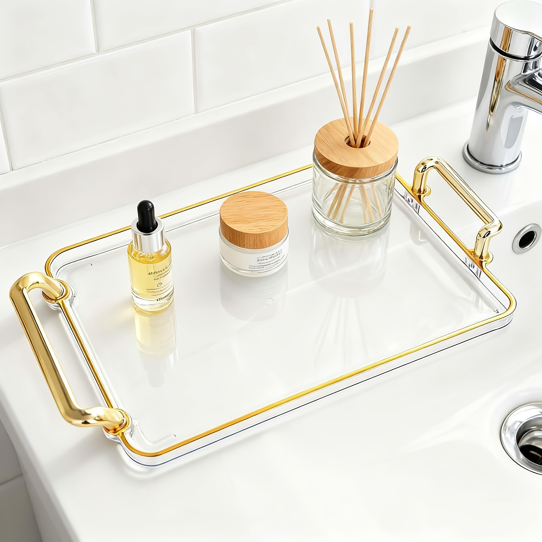vanity tray for dresser sold on Temu United States