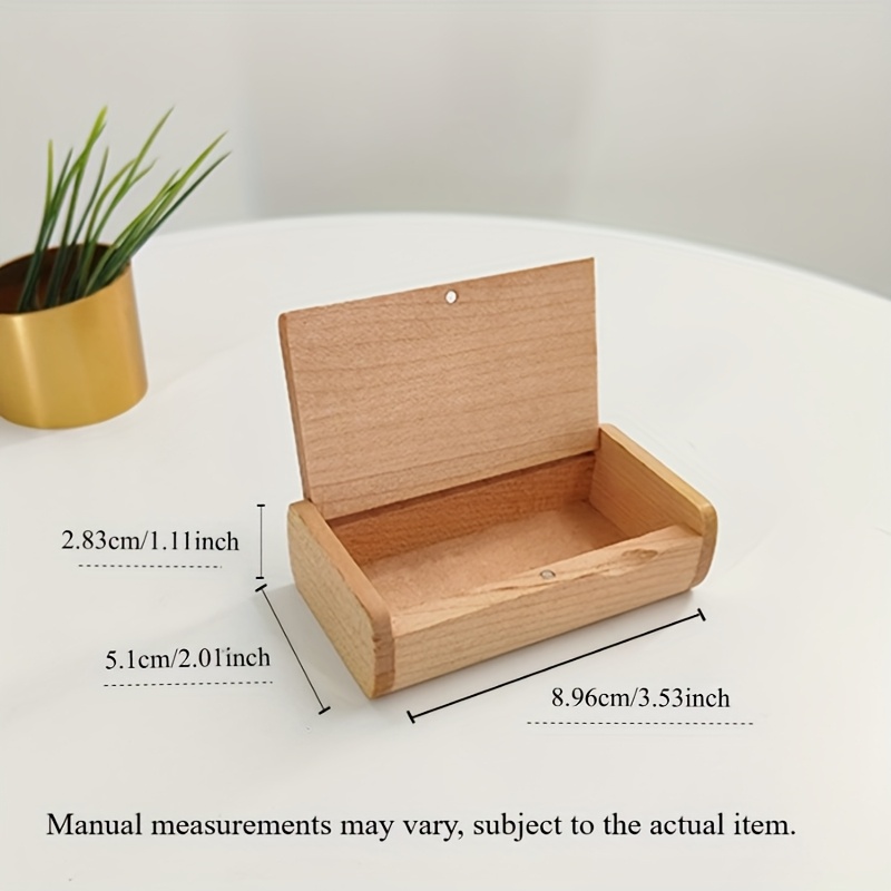 Vintage Wooden Jewelry Box, Portable Organizer