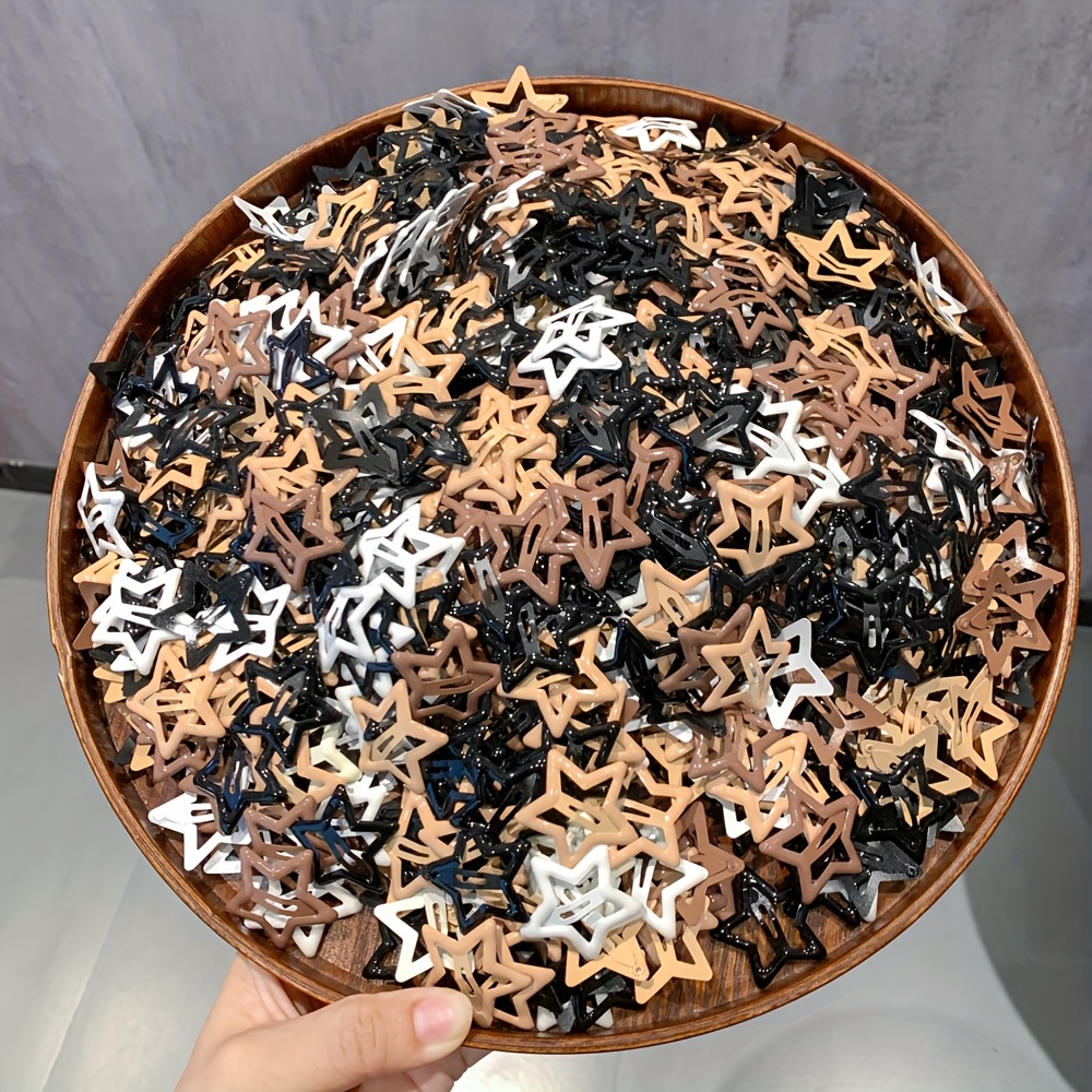  /100 piezas lindo horquilla de pelo estrella y2  café   horquilla 3cm estrella de   puntas clip bb lindo flequillo   clip de pelo   uso   uso pequeñas adiciones para el cabello