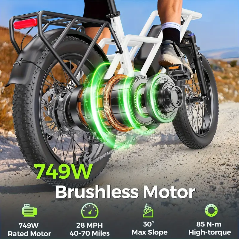 1 electric bikes adults 20 x3 0 fat tire e bike 60 miles max - Temu 1 electric bikes adults 20 x3 0 fat tire e bike 60 miles max - Temu