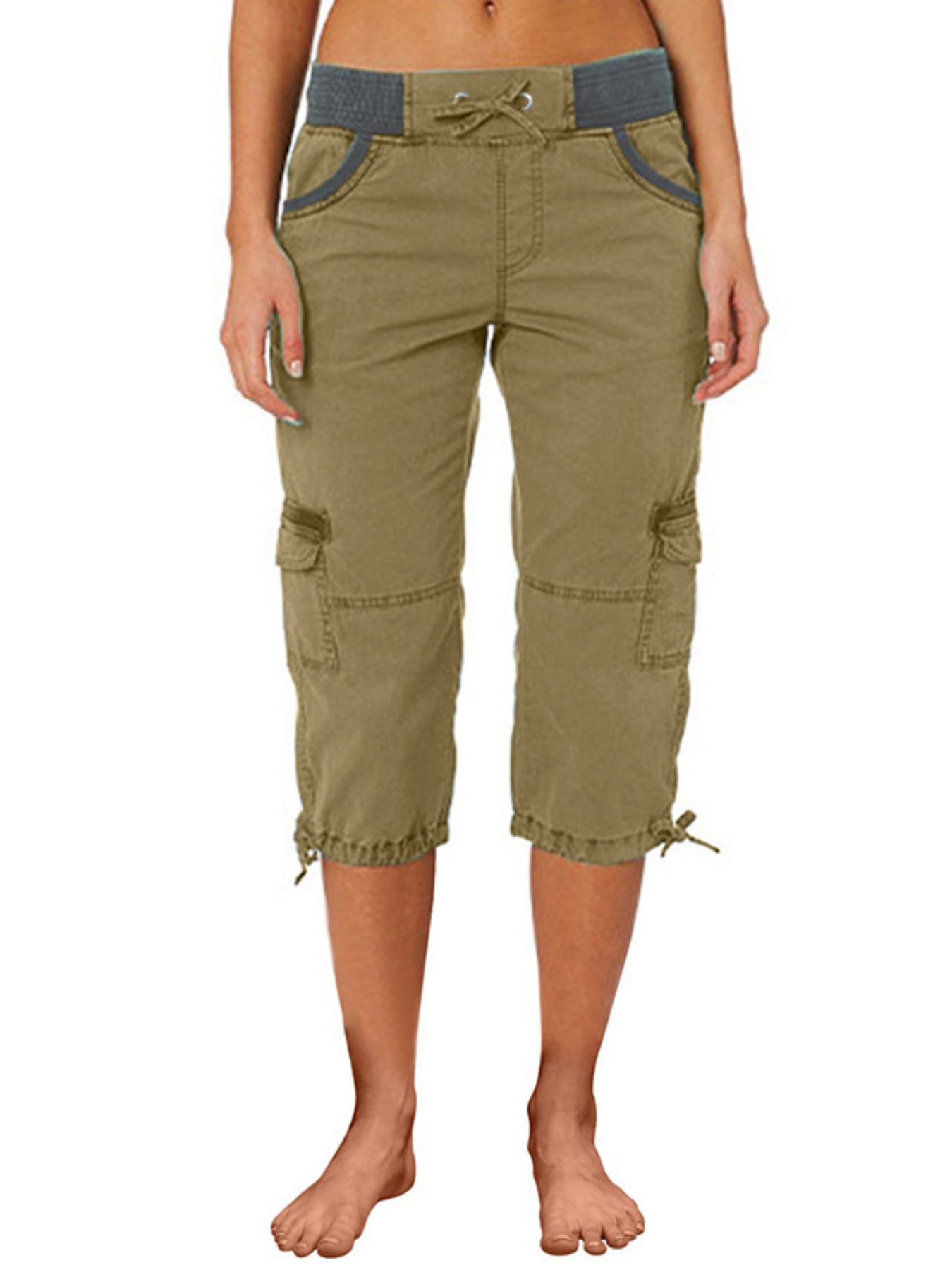 lightweight design womens summer capri cargo joggers casual Temu