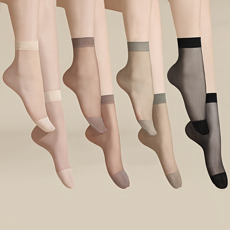 

40 Pairs Women's Thin Stockings, Summer Thin Transparent Short Socks, Women's Stockings & Hosiery