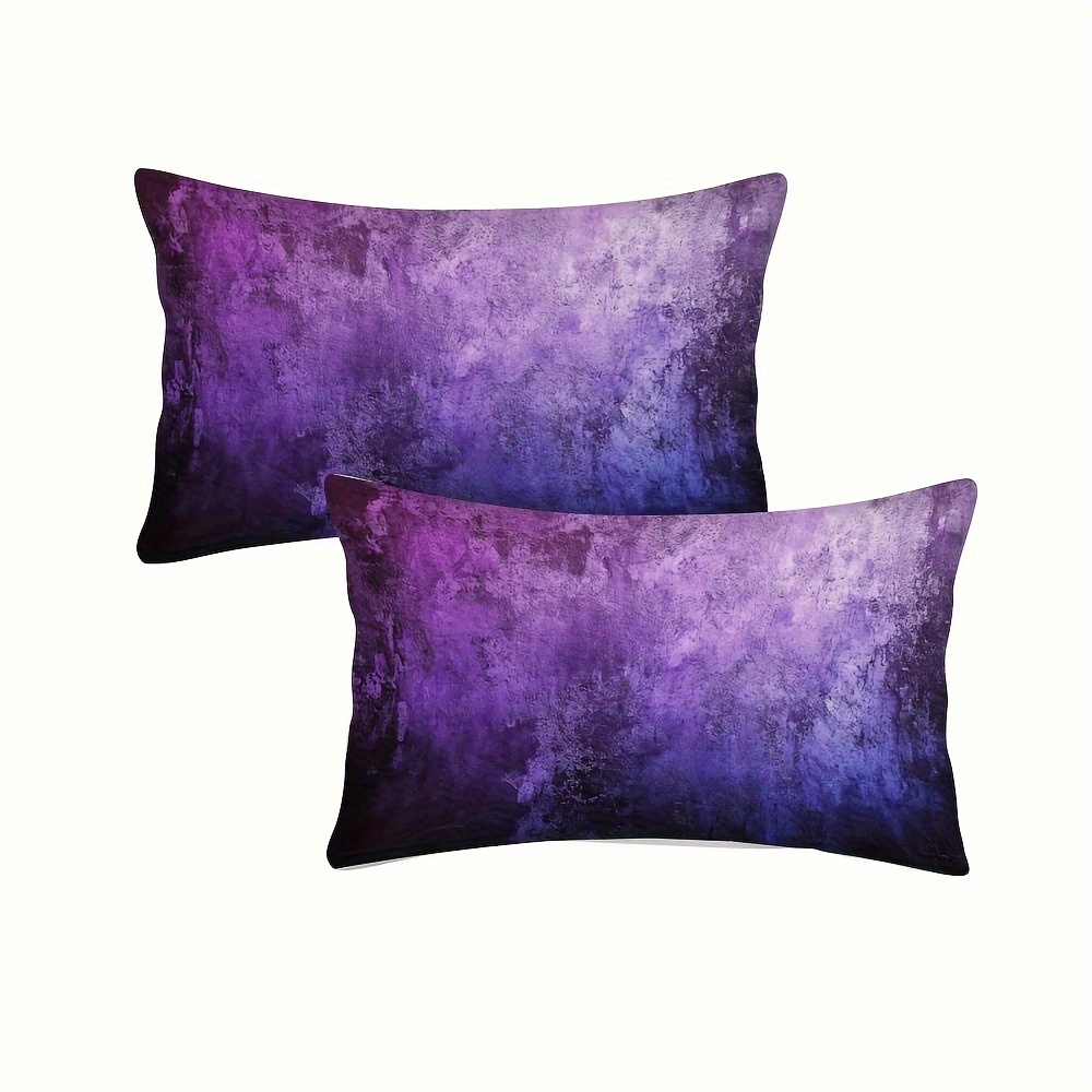 

2pcs Stylish Textured Pillow Covers - Double-sided, Fade-resistant Design For Home & Party Decor - Polyester, No Insert Included