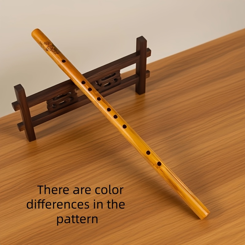 Image of 1pc, Wood-colored Wooden Six-hole Recorder, Ergonomically Designed, Beginner's Entry-level Short Flute, Polished Wood Surface, Suitable For Beginners To Learn
