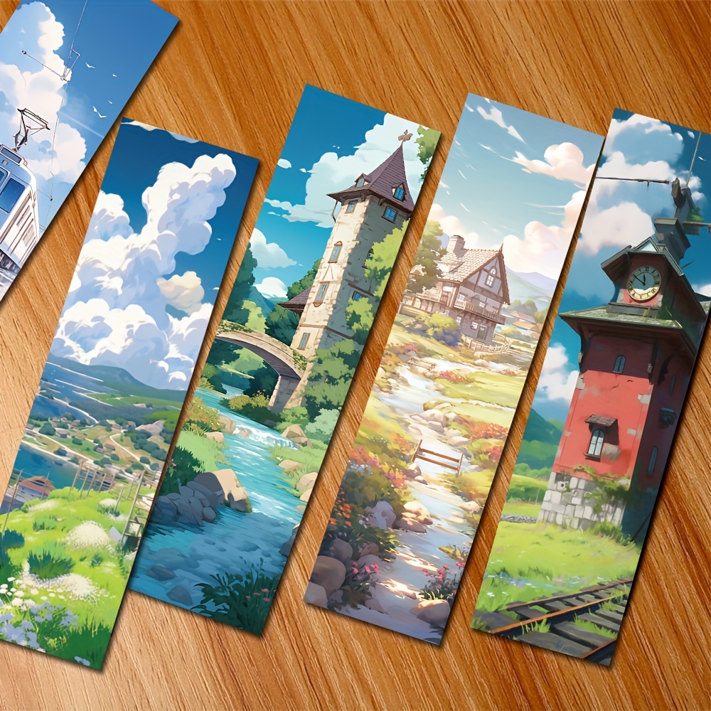 

30pcs Manga-inspired Bookmarks - , Creative Diy Page Markers For Readers & Students - Gutbd Brand, Cute Bookmarks, Literary Decoration, Reading Book,