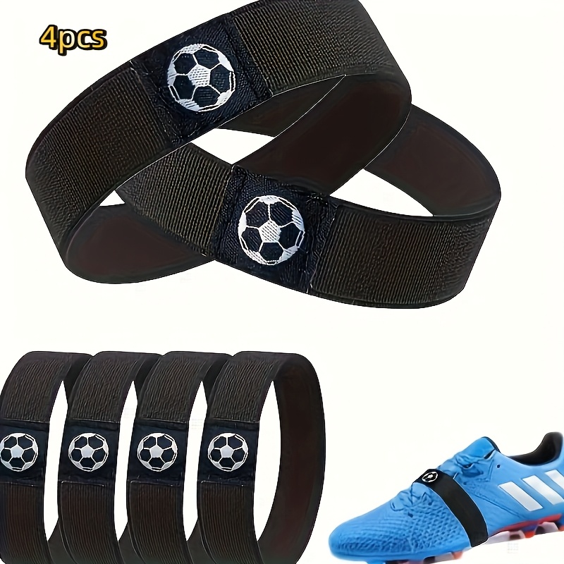 E-shop 4/2 Stk. Fußball-Schuhband, sicherer Halt zur Verhinderung von Verlust Reißen, inklusive Fußballmuster, Fußballspieler-Band, geeignet für