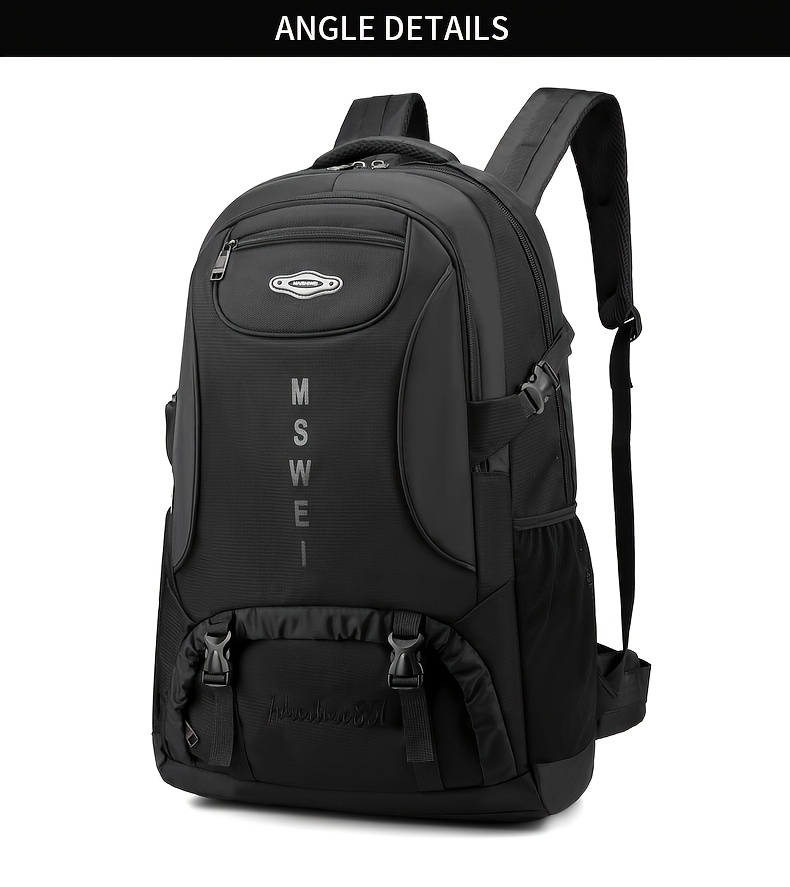Two Models Available: 17.17gal and 22.45gal Men's Travel Backpacks, Large-capacity Carry-on Luggage Bags Compliant with Airline Regulations, Durable and Wear-resistant Oxford Fabric Backpacks