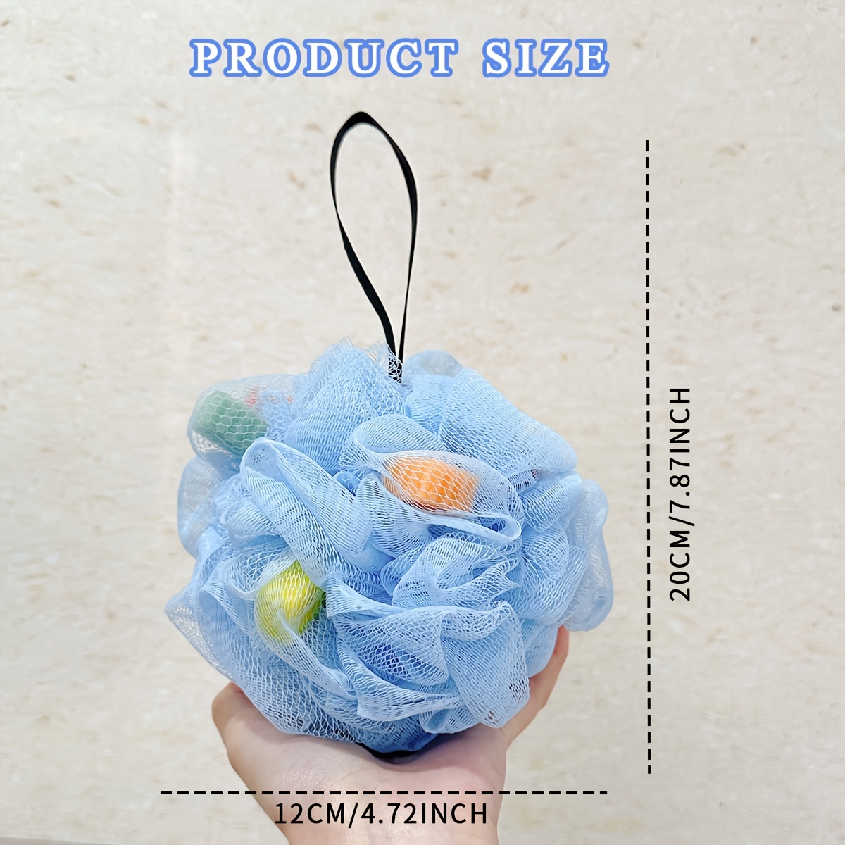 Large Soft Rubbing Bath Sponge Ball for Gentle Cleansing