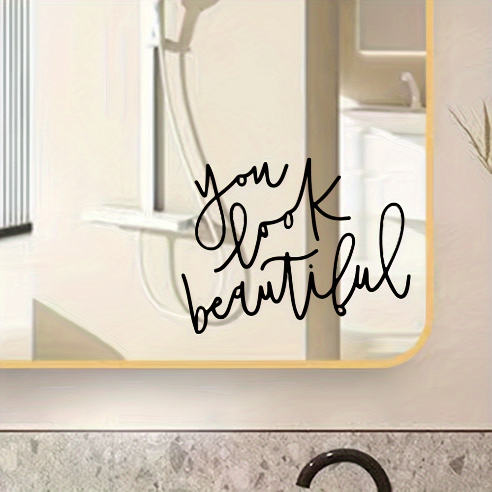 

You Look Beautiful" Inspirational Quote Decal - Matte , -on For Glass & More