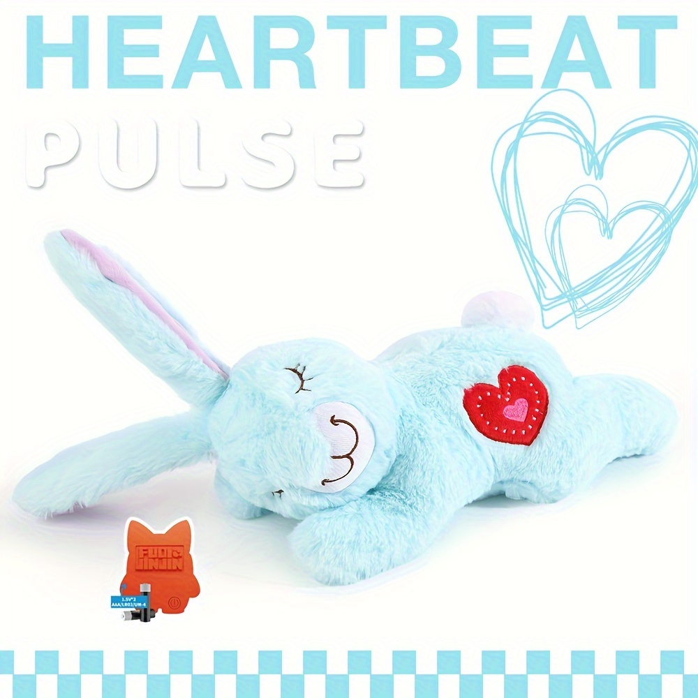 

Fuled Heartbeat Plush Dog Toy, Cartoon Pattern Polyester Comfort Toy With Soothing For All Breed Sizes, Behavioral For Dogs And Cats, Crate Toy