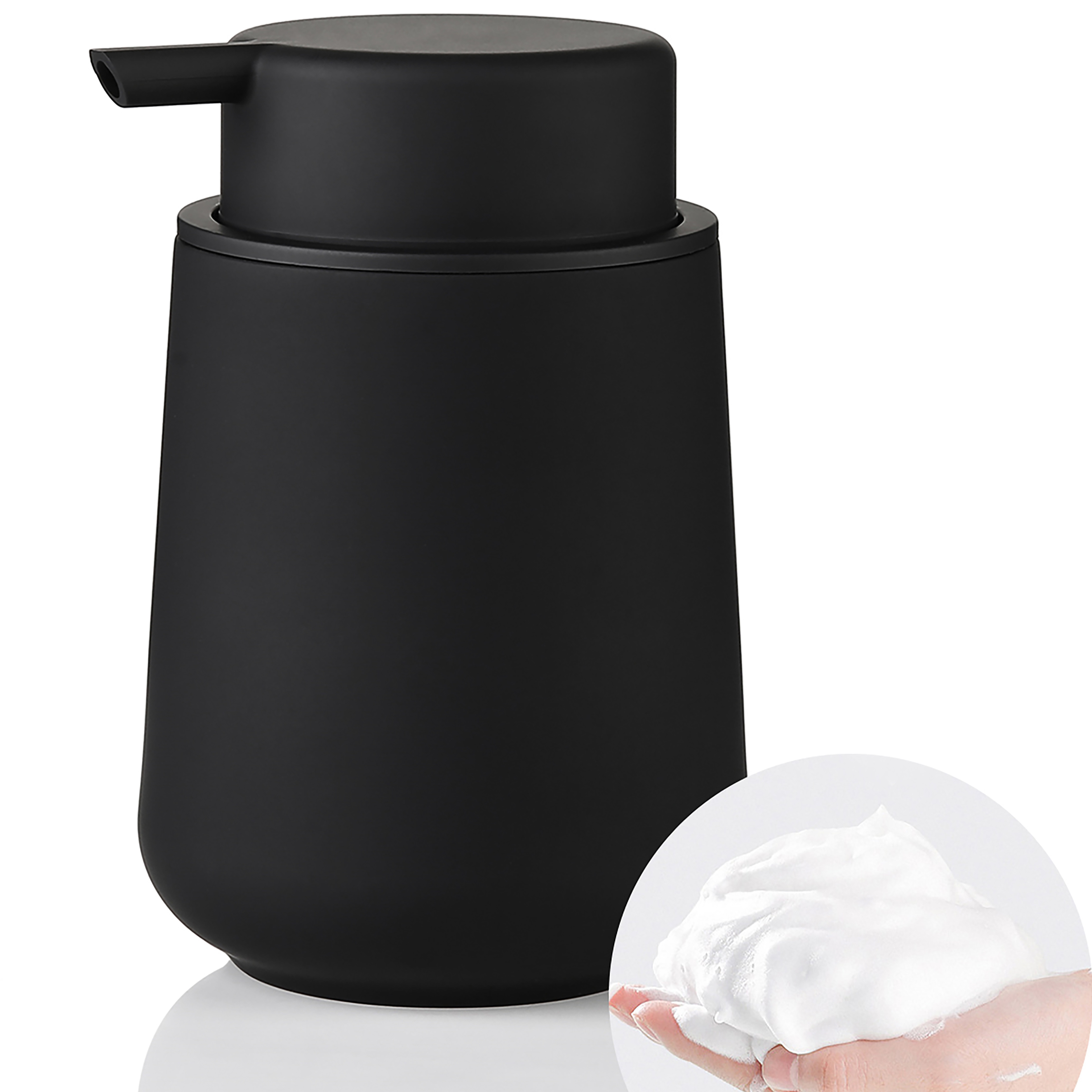 

Matte Black Foaming Soap Dispenser - Bpa-free, Freestanding For Bathroom & Kitchen Use