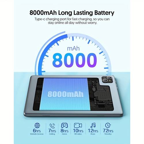 10 1 inch 14 tablet 128gb 8 4 4 expansion gb 1tb expansion 5g wi fi 6 8000mah battery core processor 2mp 8mp 1280 800 screen gray green