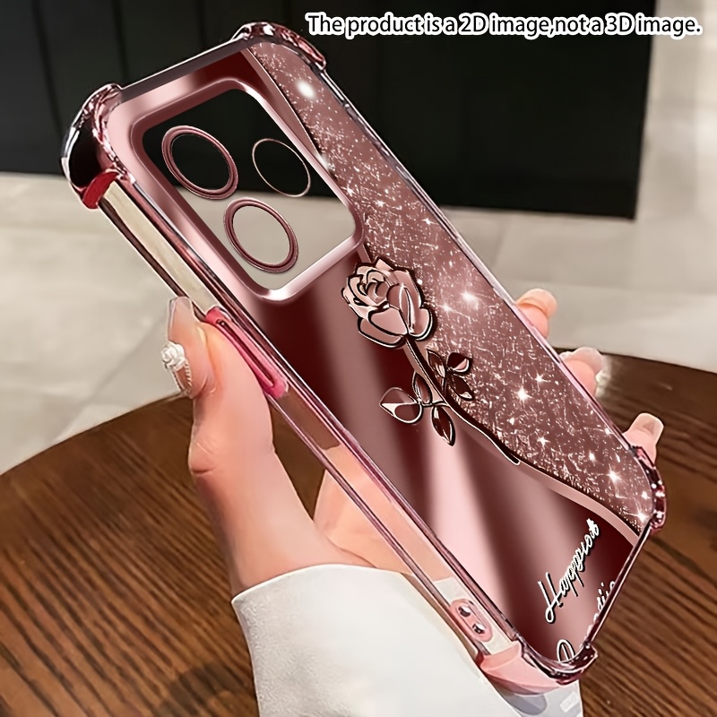TEMU Phone Case: 2d Flat Suitable For Redmi 15c (171mm)/15c Eur Version(173mm)/15/14c Anti Drop Transparent Electroplated Protective Soft Shell Phone