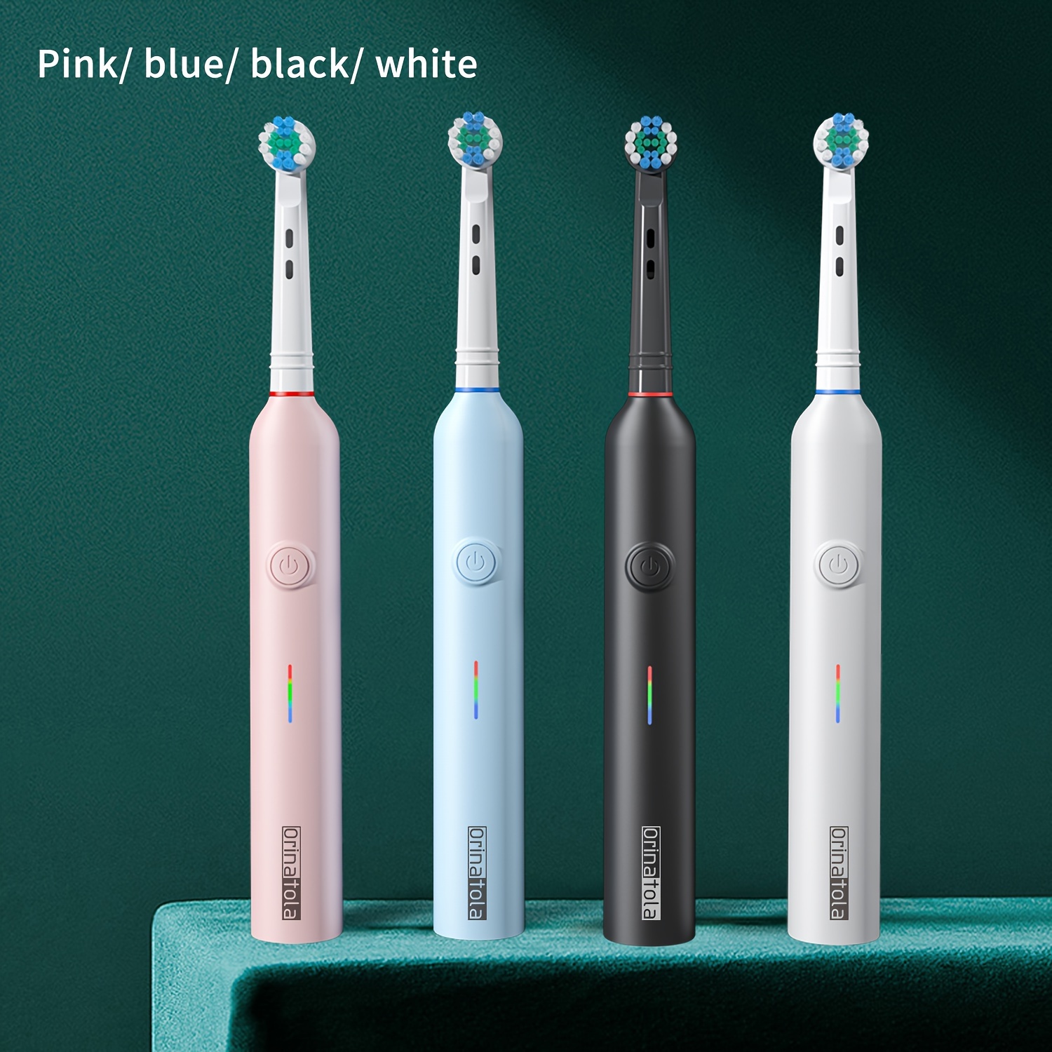 

Orinatola Electric Toothbrush 1 Toothbrush 4toothbrush Heads Usb C Charge Led Light Mode Indicator Travel Case Ipx7 Waterproof To Use In Shower