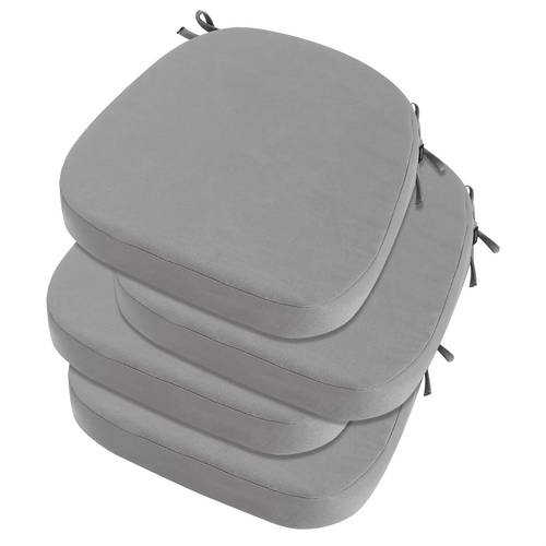 idee home outdoor chair cushions set of 2 17 x 17 x 3 thick outdoor cushion seat cushion waterproof patio furniture cushions with ties dining chair cushions indoor chair pads