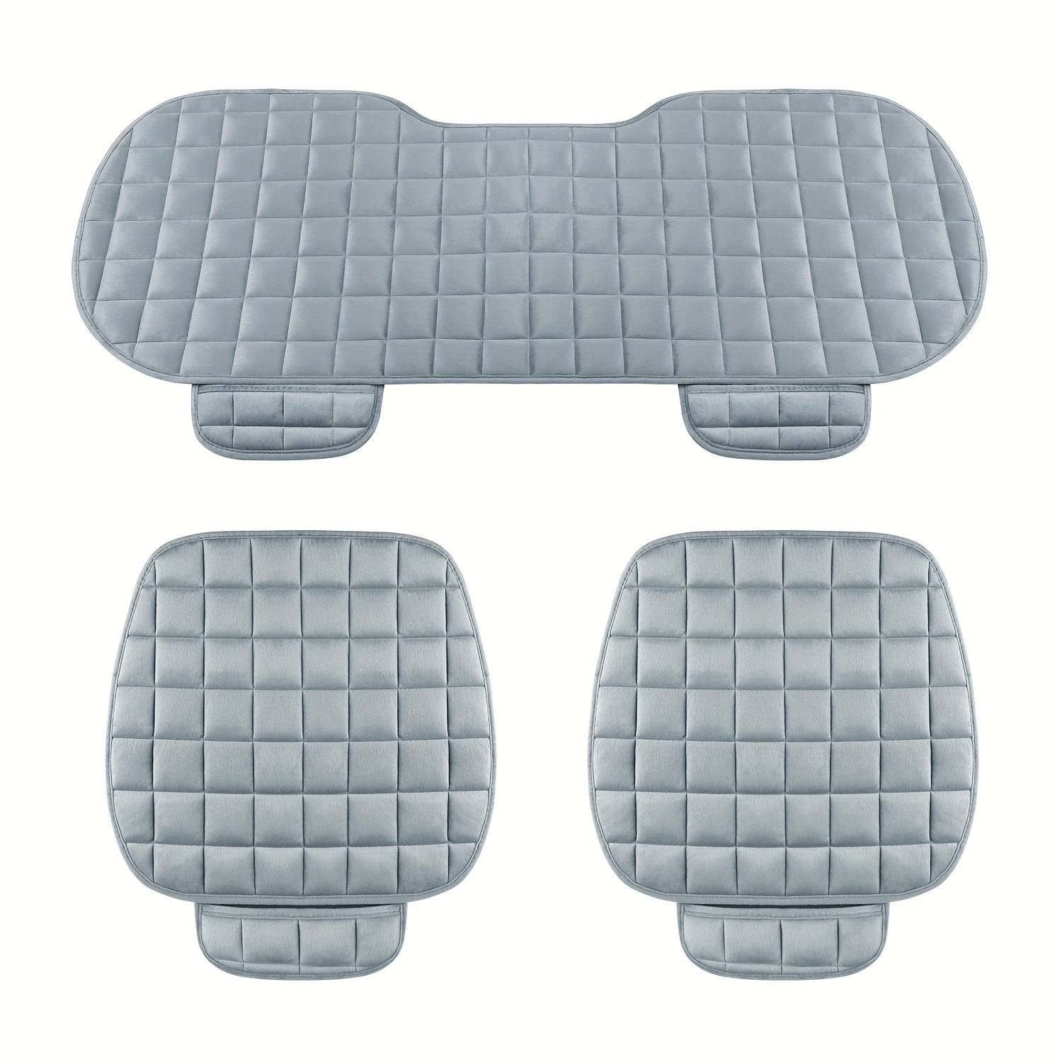 Winter Plush Car Seat Cushion Set - 3pcs (front Driver/passenger Seat + Rear Seat) - Warm, Smooth, Soft, And Comfortable Velvet. Ideal Gift For And Colleagues