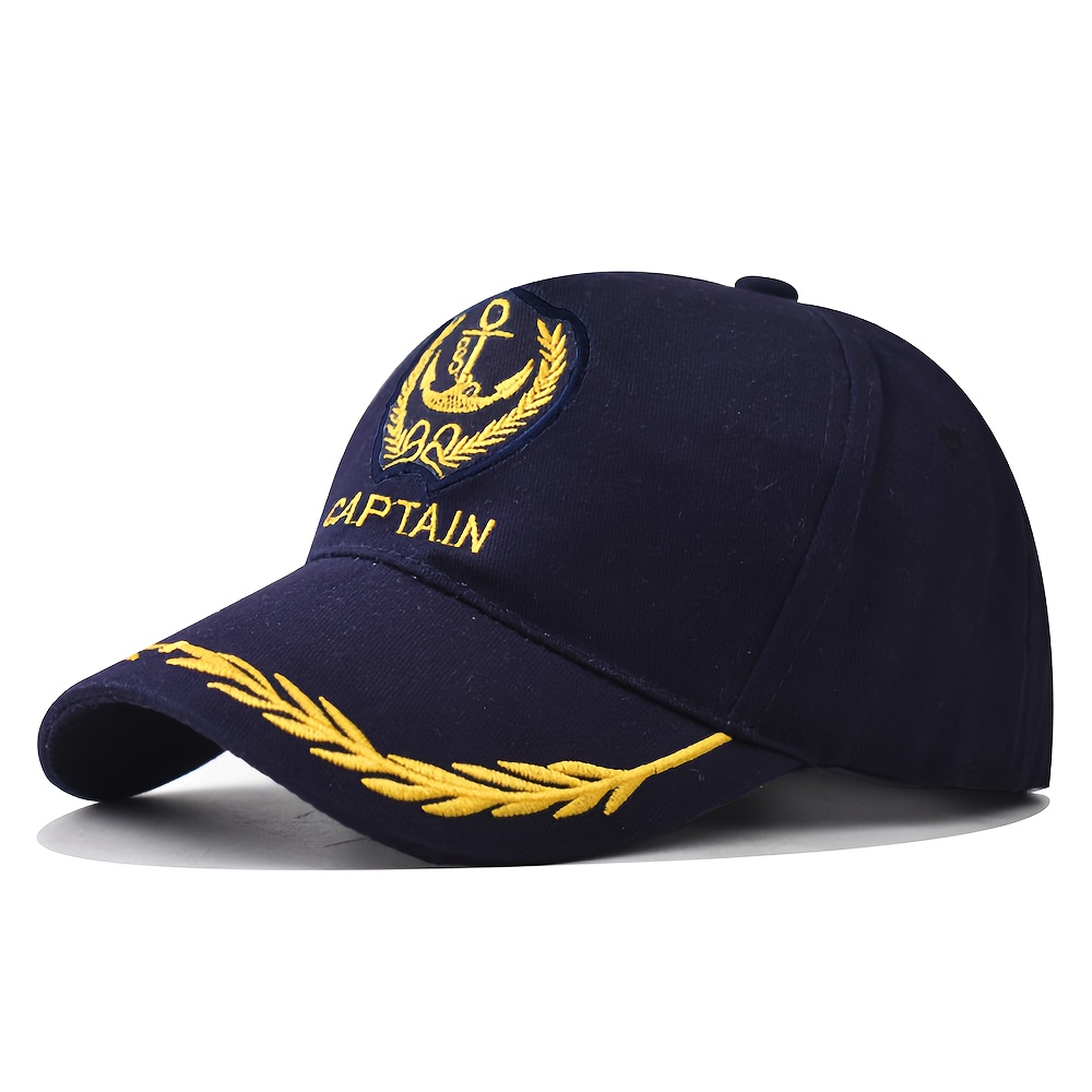 TEMU European And Navy Baseball Cap, Universal Retro Etiquette Hat, Party Gathering Fashion Item, Adjustable Size, Men's And Women's Casual All-match