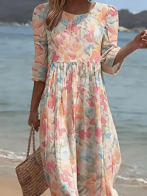 venus women's dresses VENUS Twist Front Maxi Dress | Paradise Floral