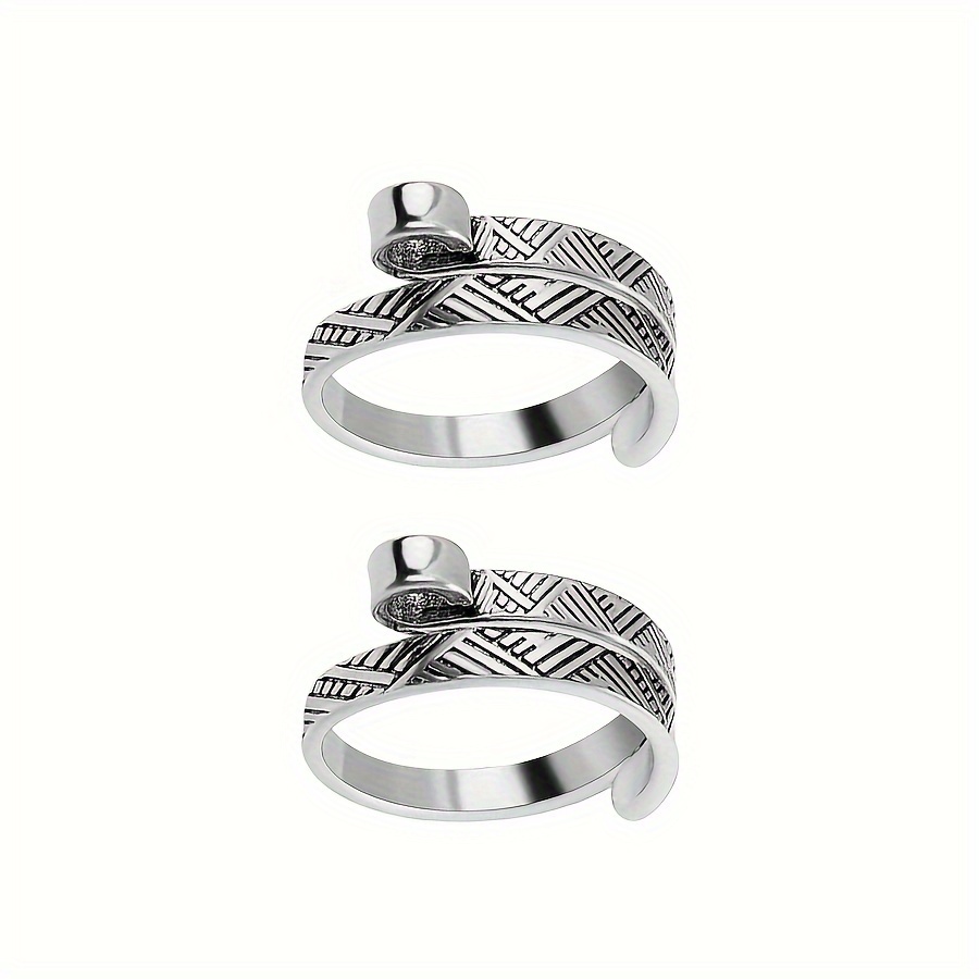 Knitting Crochet Rings Adjustable Open Ring Cute Geometric - Temu