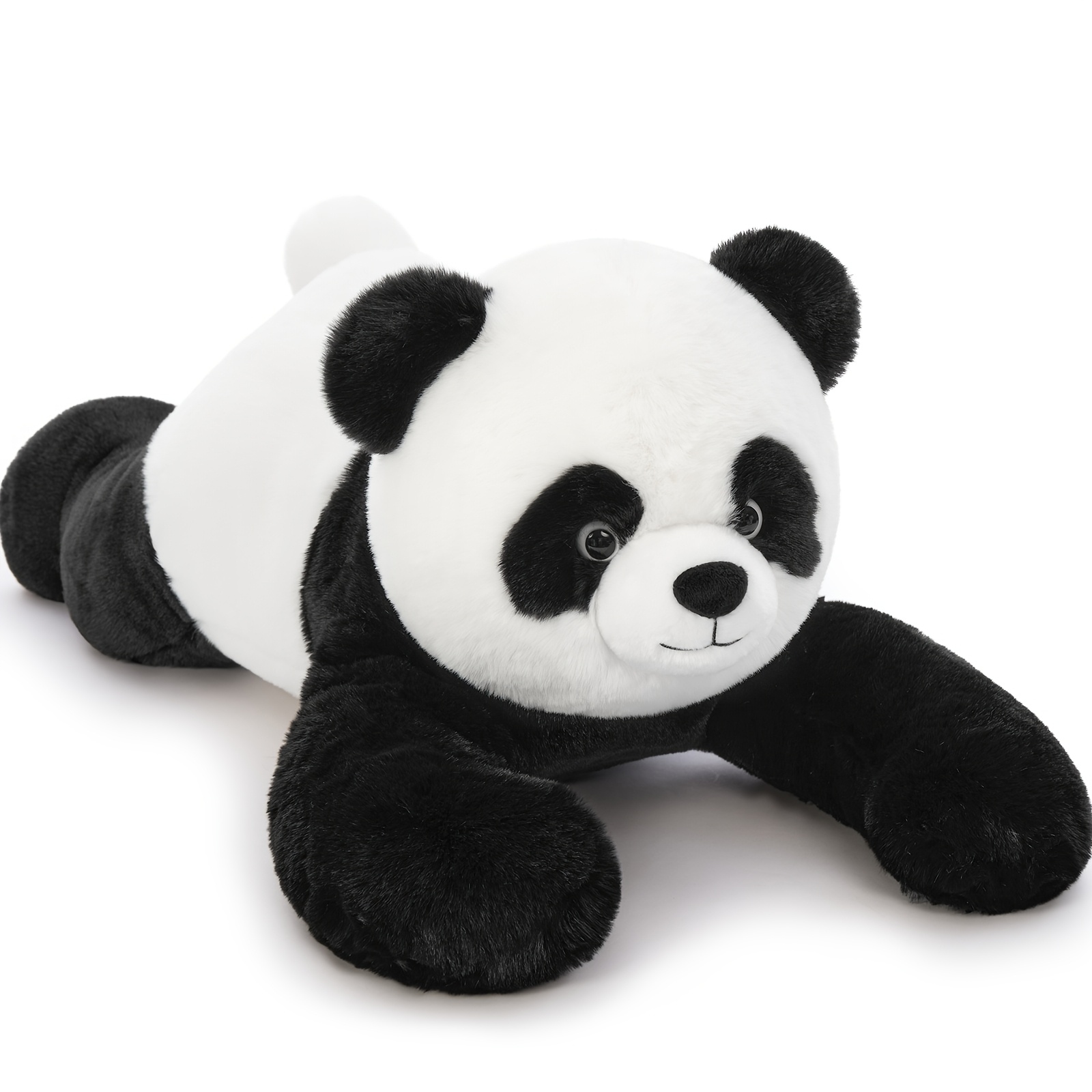 Image of Morismos Stuffed Animal, Panda Plush Toy, " Large Cute Jumbo Pandas Plush Pillow, Soft Large Plushie, Huge Fluffy Fat Oversized, Valentine For Kids Girls