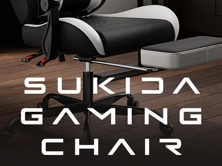 A Gaming Chair Designed for Esports, Featuring Ergonomic Support with a Footrest, a Racing Style with an Adjustable Headrest, And a Computer Chair That Allows Height And Lumbar Adjustments, Ideal for Both Home Office Use And Gaming