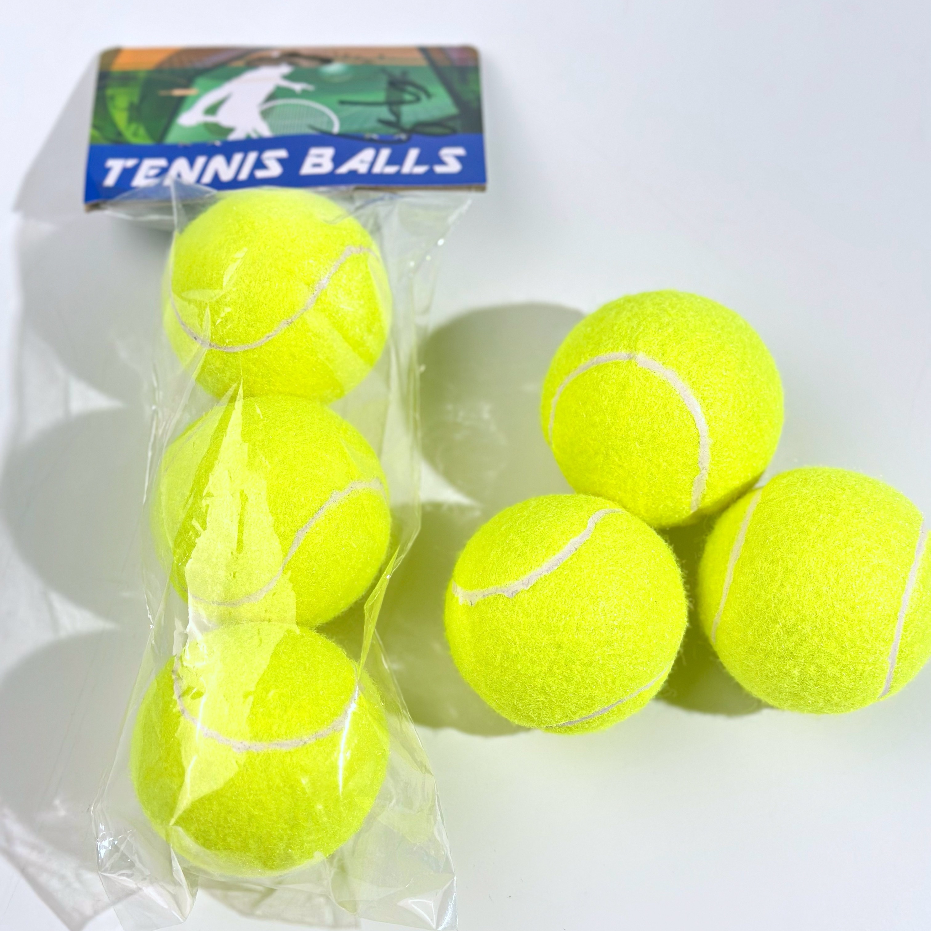 

3pcs Premium Rubber Tennis Balls For Training & - Sports Equipment