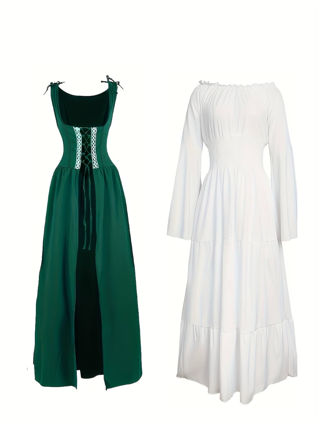 Costume De Palais Médiéval Pour Femme, Robe Longue Vintage Victoria à