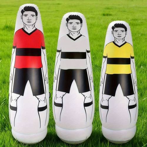 1 inflatable human wall wobble training dummy portable football training equipment inflatable dummy boxing column