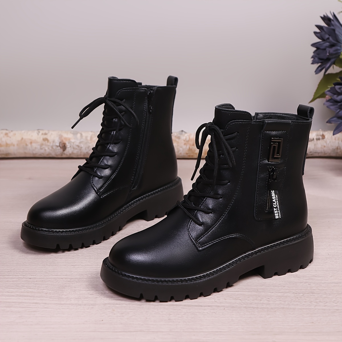 Women' Winter Outdoor Christmas Gift -lined Thickened Short Boots Comfortable Cold-proof Anti-slip Wear-resistant Warm Short Boots Meijuan
