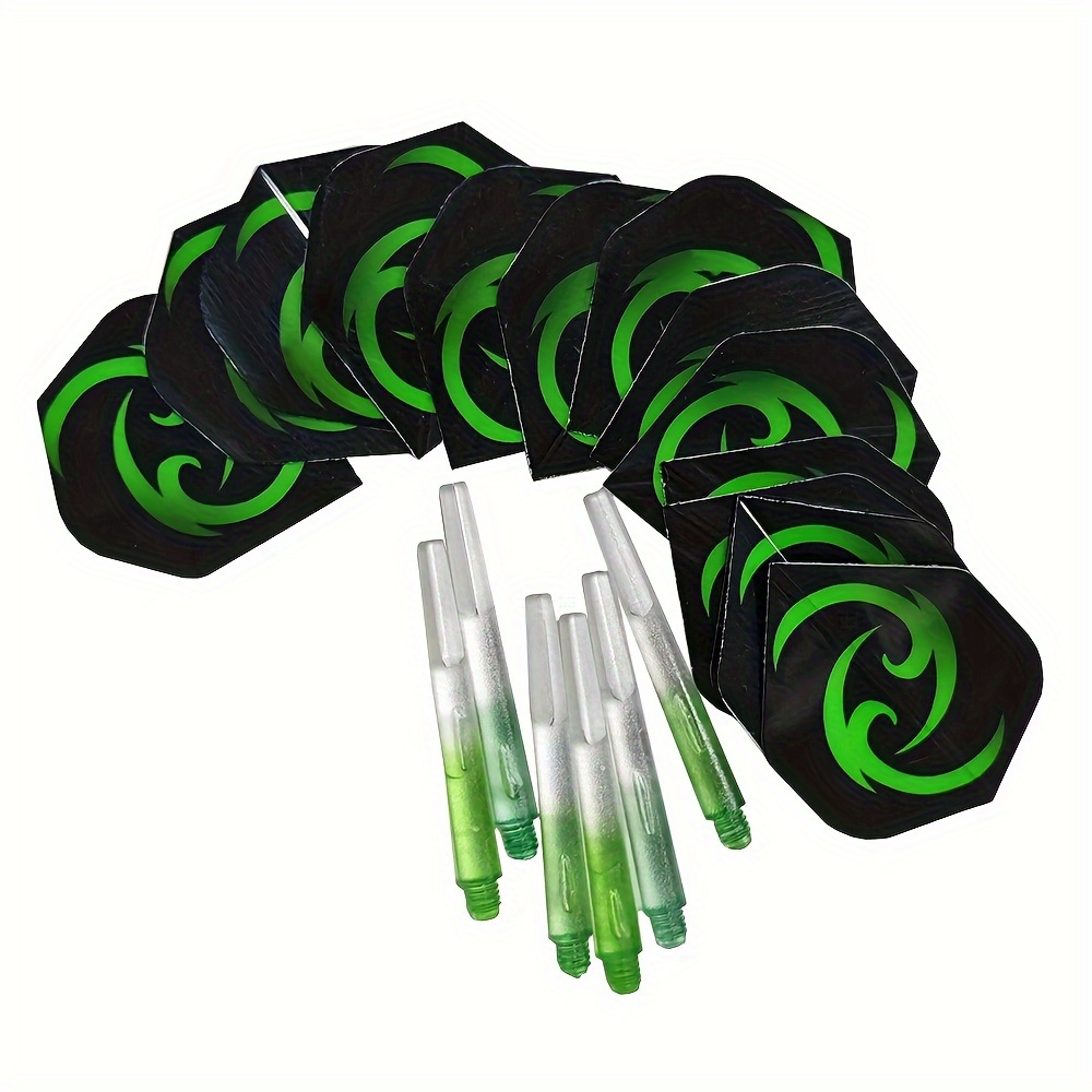 12pcs/pack Green Series Dart Flight(6pcs)