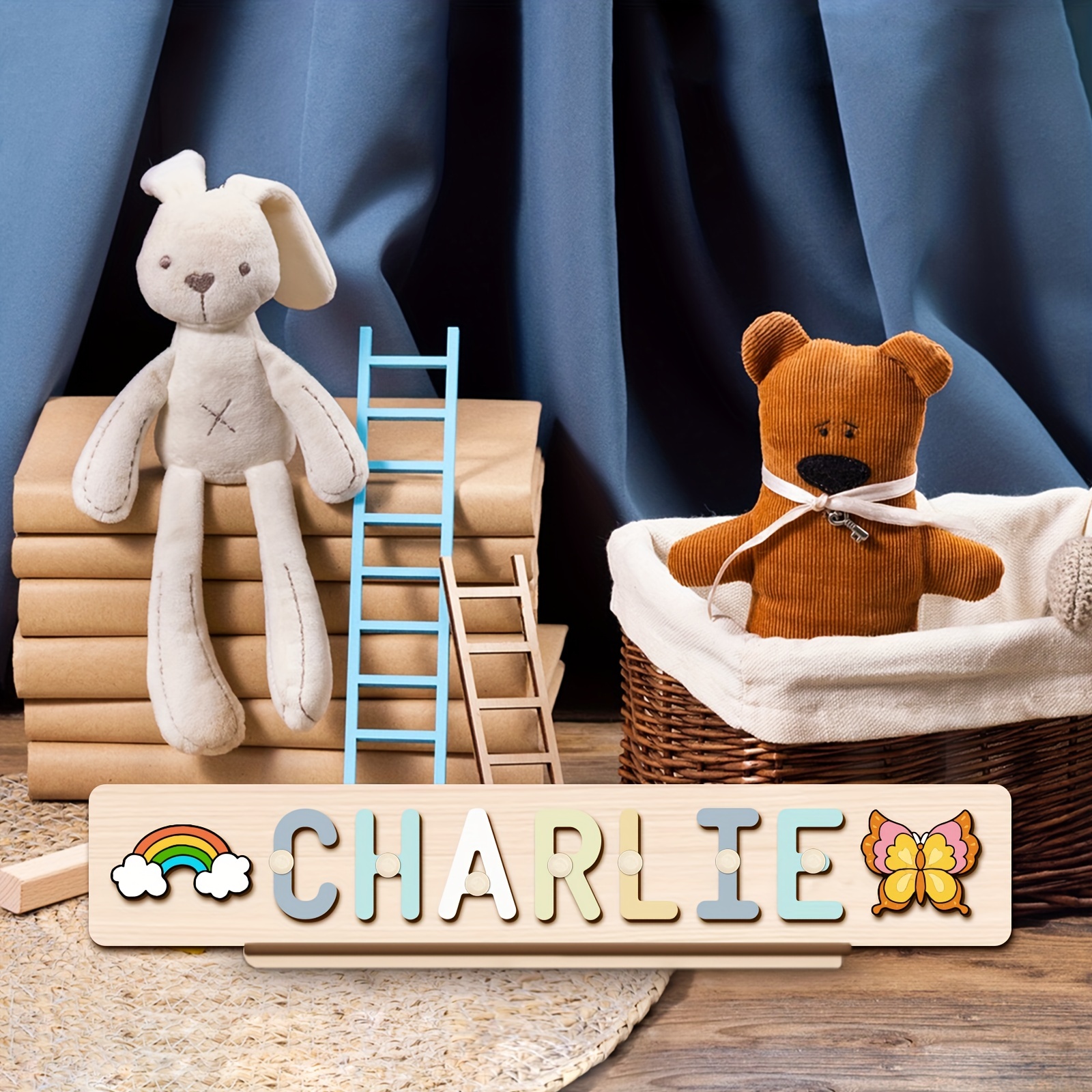 Personalized Name Puzzle, Custom Color Name Puzzle for Boys