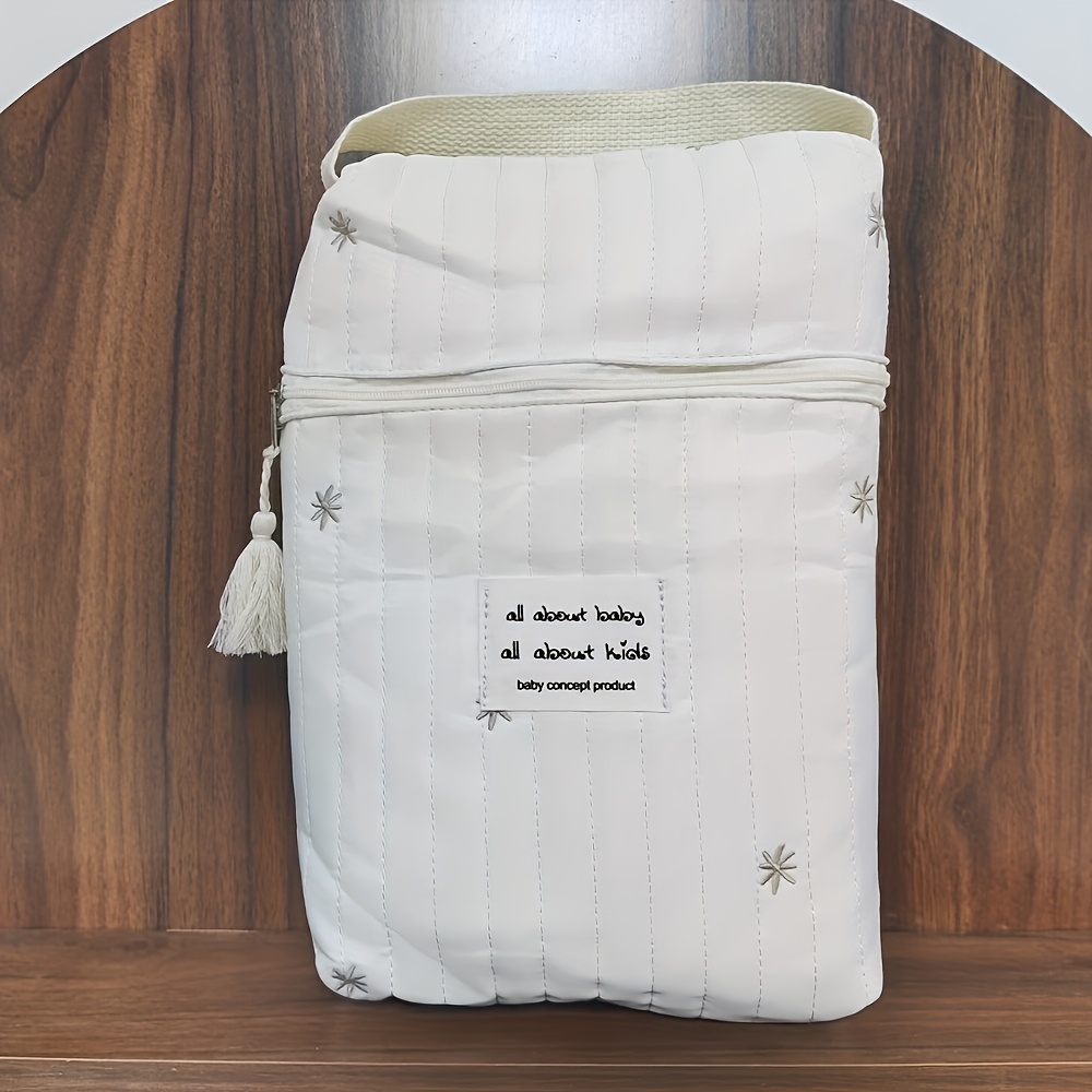 Multi-Functional Patchwork Diaper Organizer Bag