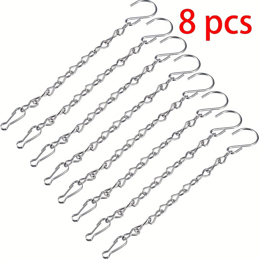 E-shop 6/8/12 Stk. 9,5 Zoll Hängeketten für Vogelfutterstellen, Pflanzgefäße, Laternen, Windspiele, Werbetafeln und Schiefertafeln sowie Ornamente,