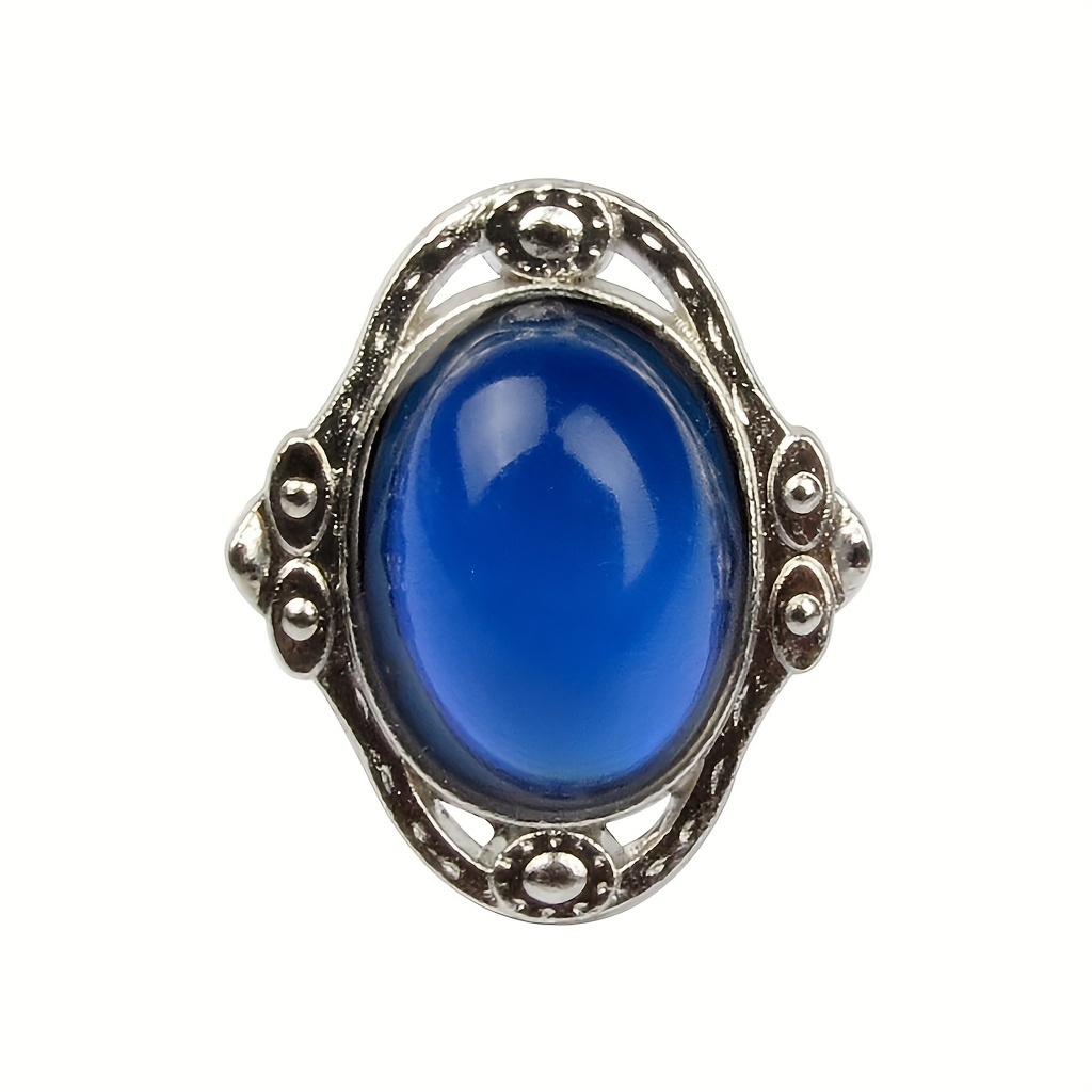 Boho Vintage Court Gemstone Mood Ring for Women